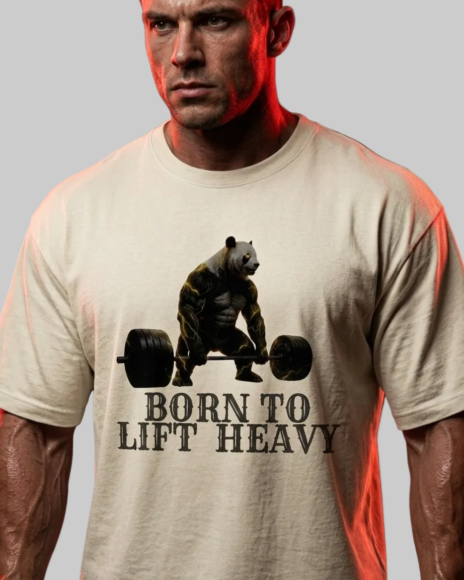 Premium Oversized Tees - Born to Lift Heavy