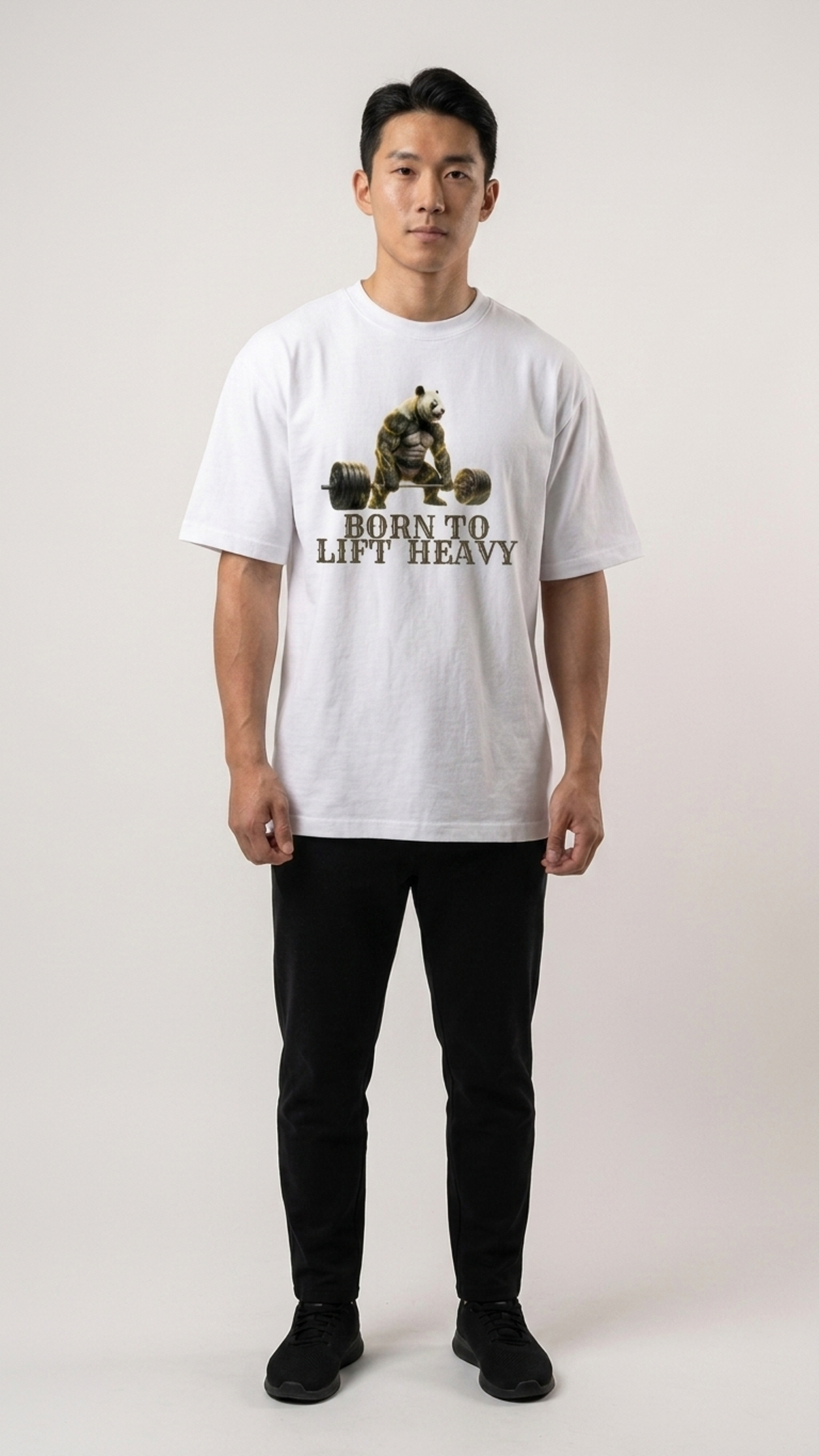 Premium Oversized Tees - Born to Lift Heavy