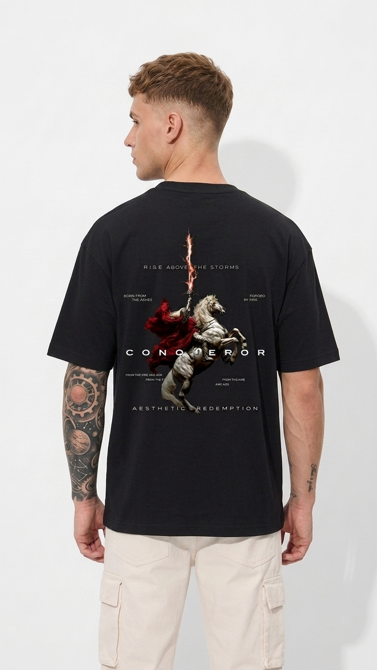 Premium Terry Oversized Tee - Conqueror