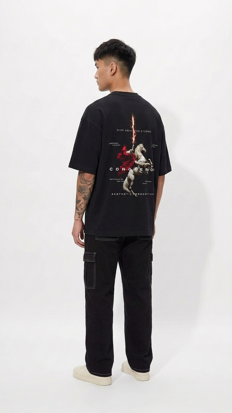 Premium Terry Oversized Tee - Conqueror